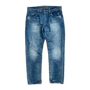 Y2K American Eagle Outfitters Men’s Original Taper Denim Blue Jeans 34x30